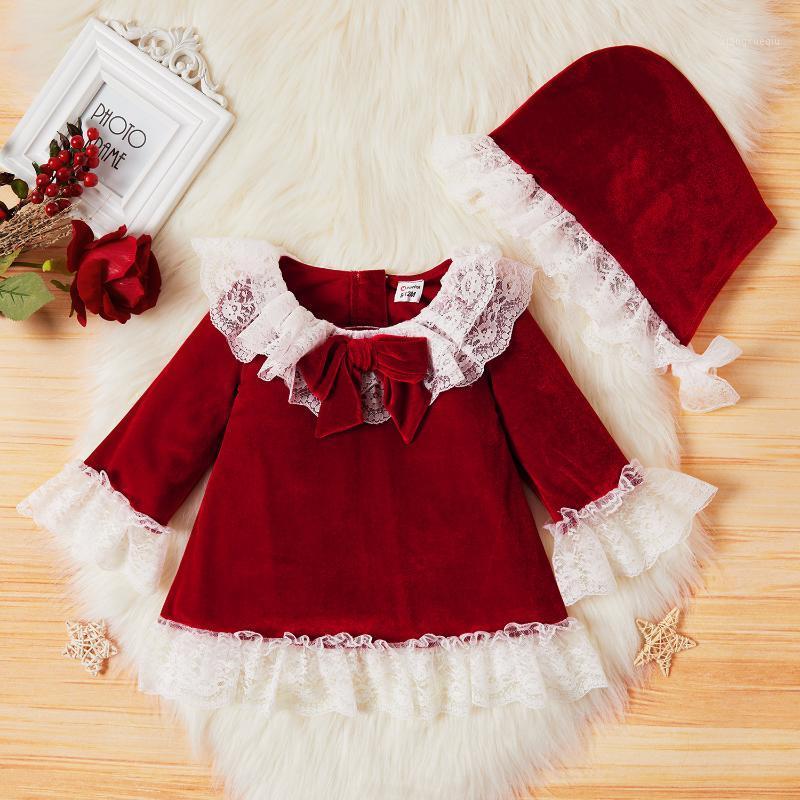 

Baby Girl Sweet Velvet Dress1, Red