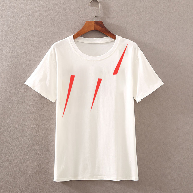 

Woman T Shirts Fashion Letter Pattern Print Short Sleeve Man Casual T Shirt Lady Summer Tees Tops Unisex Classic Tee Shirts, White