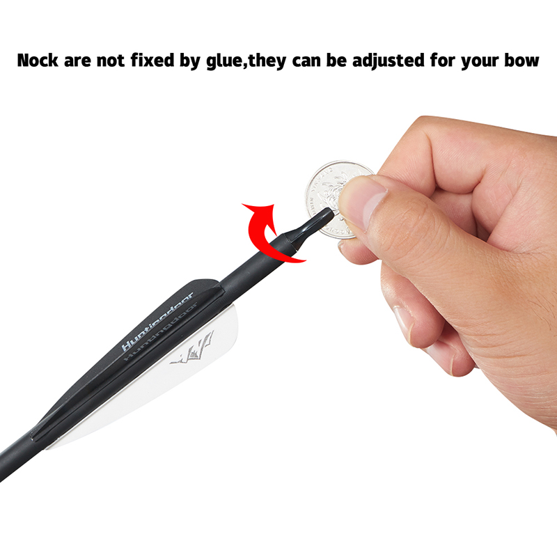 

3inch plastic carbon fiber Arrows hunting 500 Spine mixed carbon arrows archery bow and arrows set arrow