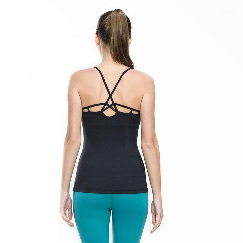 

Women Fitness Gym Sports Yoga Vest Sexy Sleeveless Shirts Running Clothes with Breathable Quick Dry Spandex Tank tops1, Black