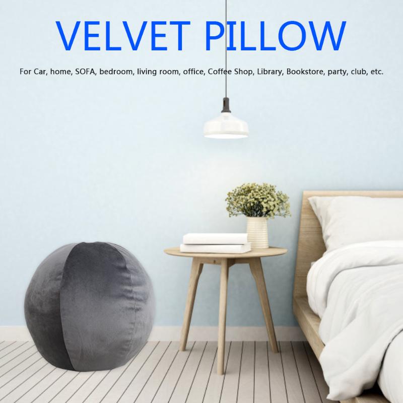 

Solid Color Plush Ball Cushion Sofa Bed Floor Pillow Car Home Decor 10x10 inch Stuffed Pillow Home Decor Cushion
