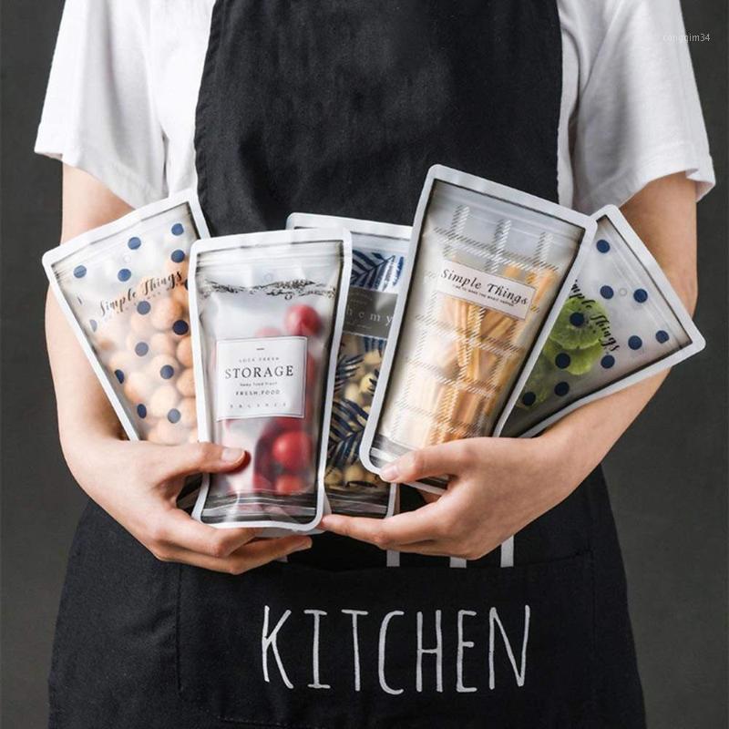 

Household Storage Bag Portable Transparent Packaging Bag Snack Sealing Moisture-Proof Storage Kitchen Supplies1