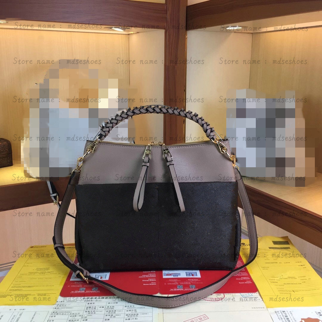 

MAIDA Hobo Mahina Monograms Empreinte Leather Shoulder Bag Damier Ebene N40369 Handle Bag Womens Luxurys Generous Handbag Designer Cross Body