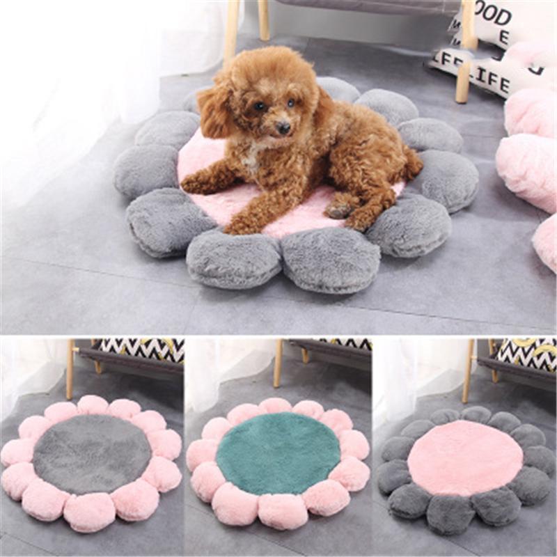 

Super Soft Dog Bed mat Round Washable Long Plush Dog Kennel Cat House Velvet Mats Sofa For Chihuahua Basket Pet Bed S/L1