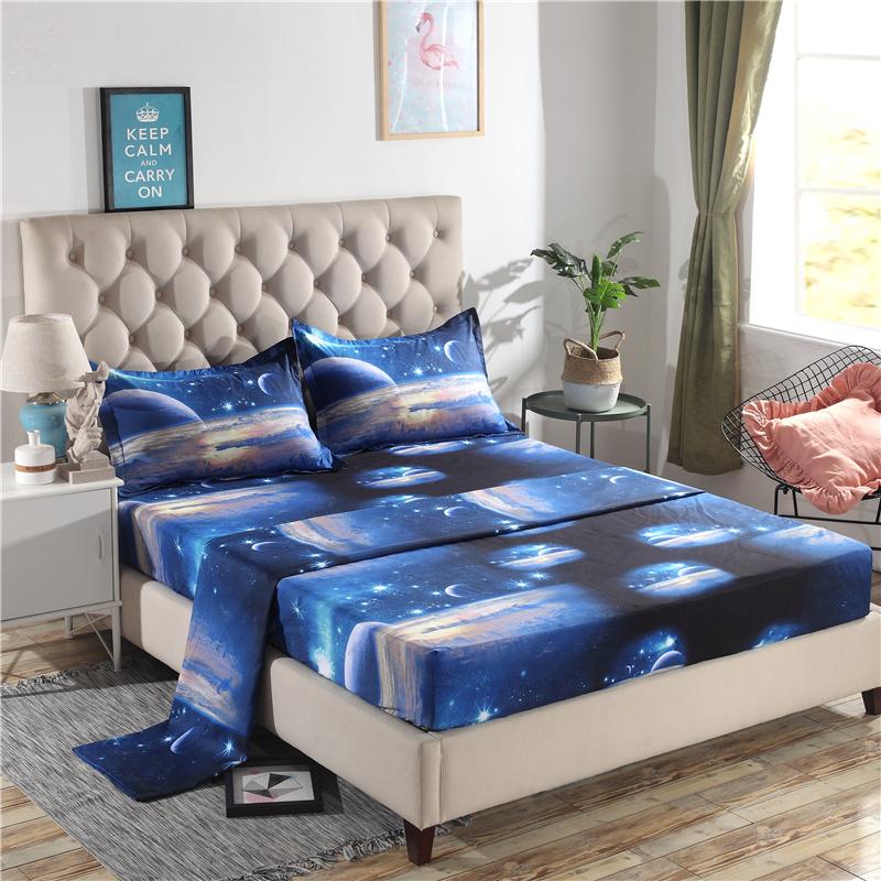 

UNIHOME NEW 100%cotton bedding set / bed linen / bedclothes bed sheet set bedspread/queen XINXIANGYIN, White