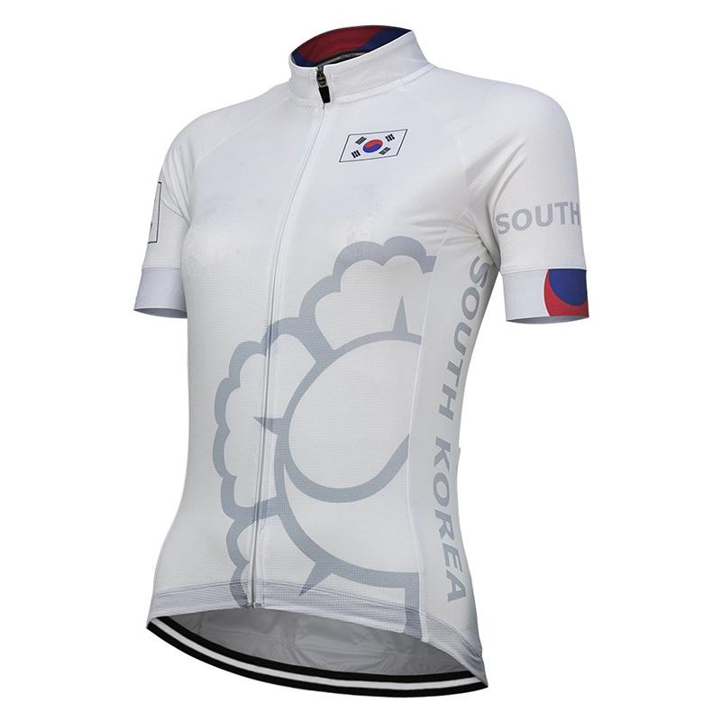 

Korea 2020 Team New Summer White Cycling Jersey Bike Road Mountain Race Tops Cycling Clothing Breathable Customized, Photo style6