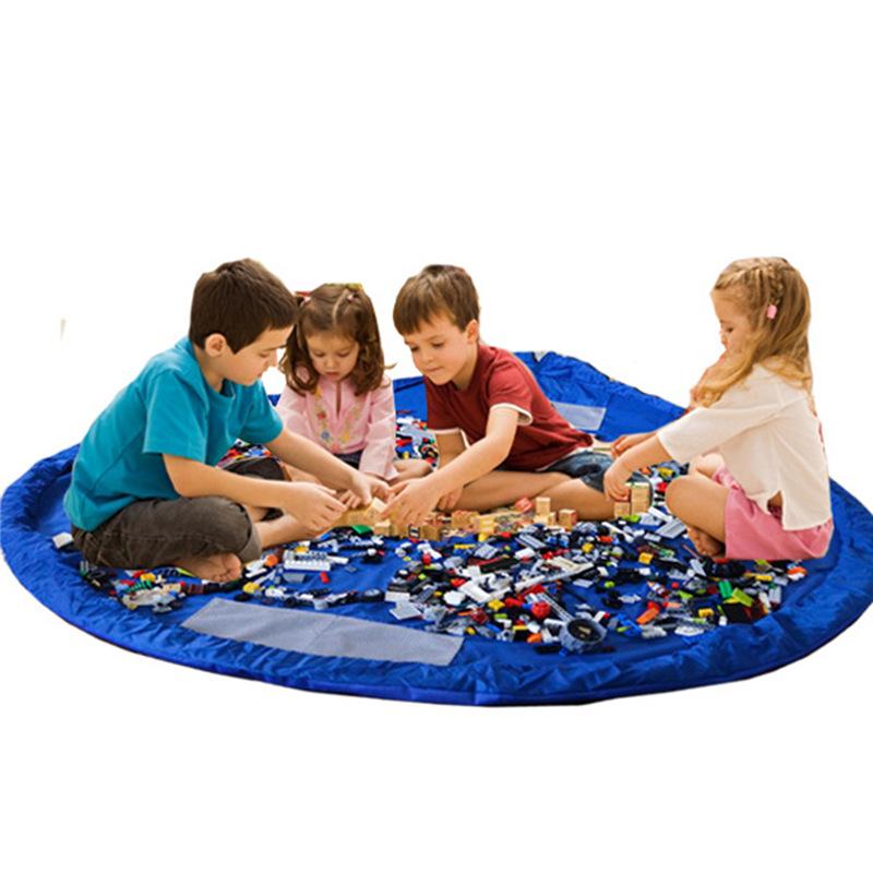 

kids children play mat rug carpet bath toy storage bag box organizer basket large capacity blanket boxs funny toys store mats