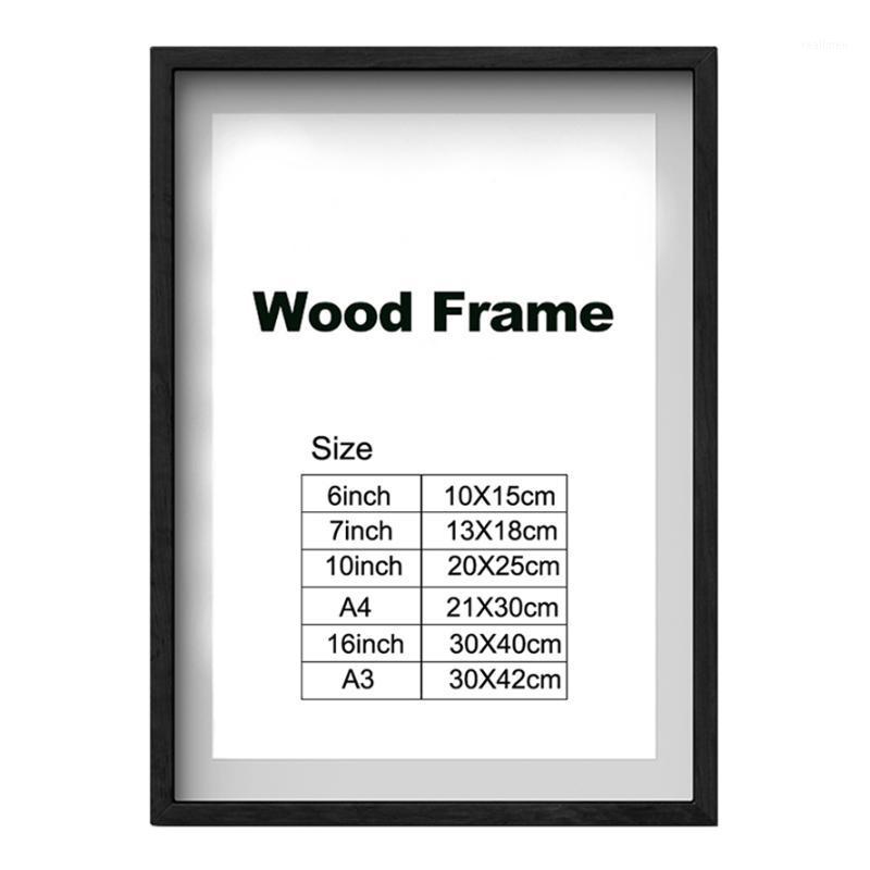 

Nature Wooden Classic Photo Picture Frame A4 A3 Black White Coffee Wood Color Certificate Frame Poster Pictures for Wall1