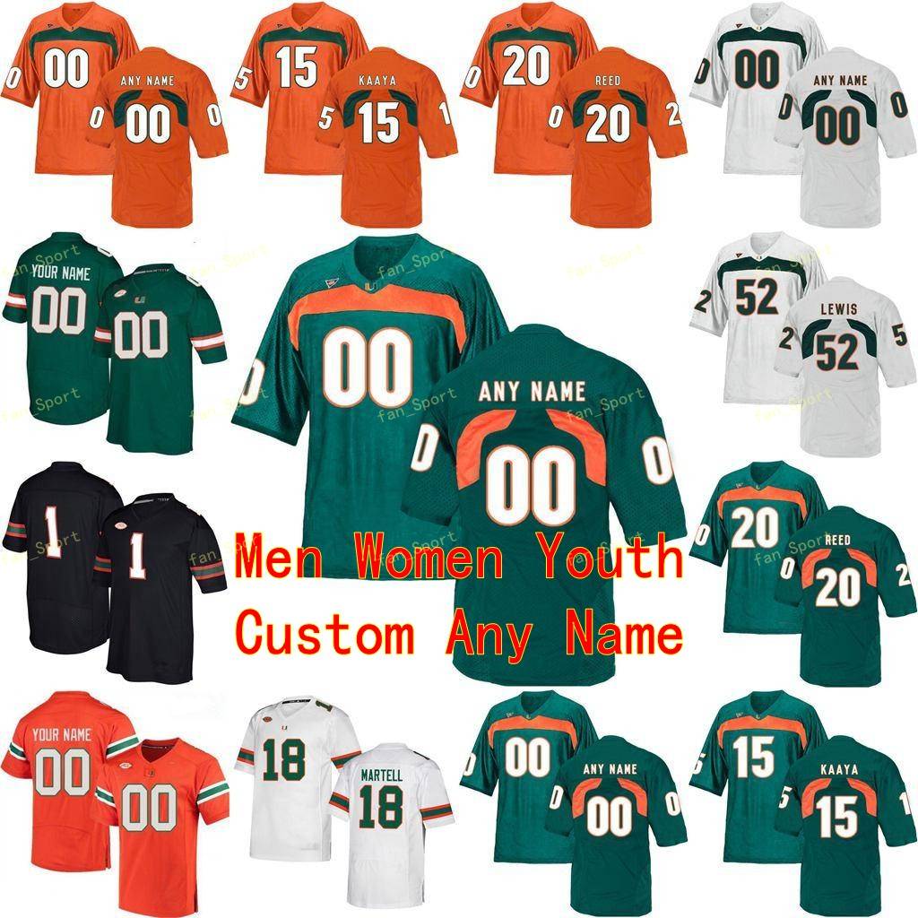 

Custom Miami Hurricanes College Football Jerseys 1 Allen Hurns 1 Lorenzo Lingard 12 Jim Kelly 12 Malik Rosier Jr. Men Women Youth Stitched