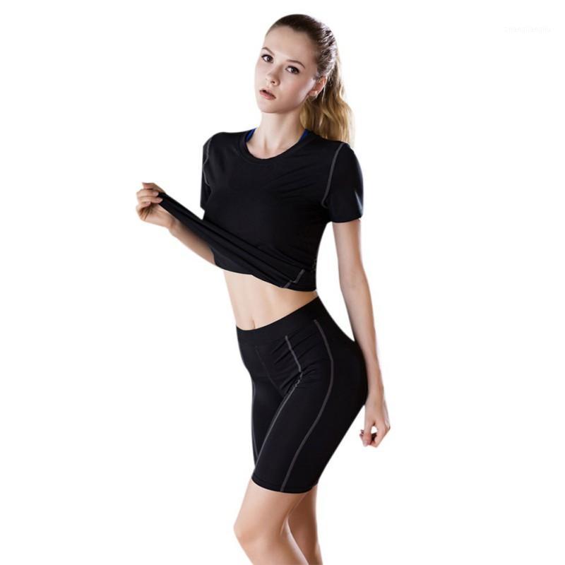 

Women Short Sleeve Breathable Solid color durable Loose Yoga Running fitness Workout Comfort T-shirt1, Rose