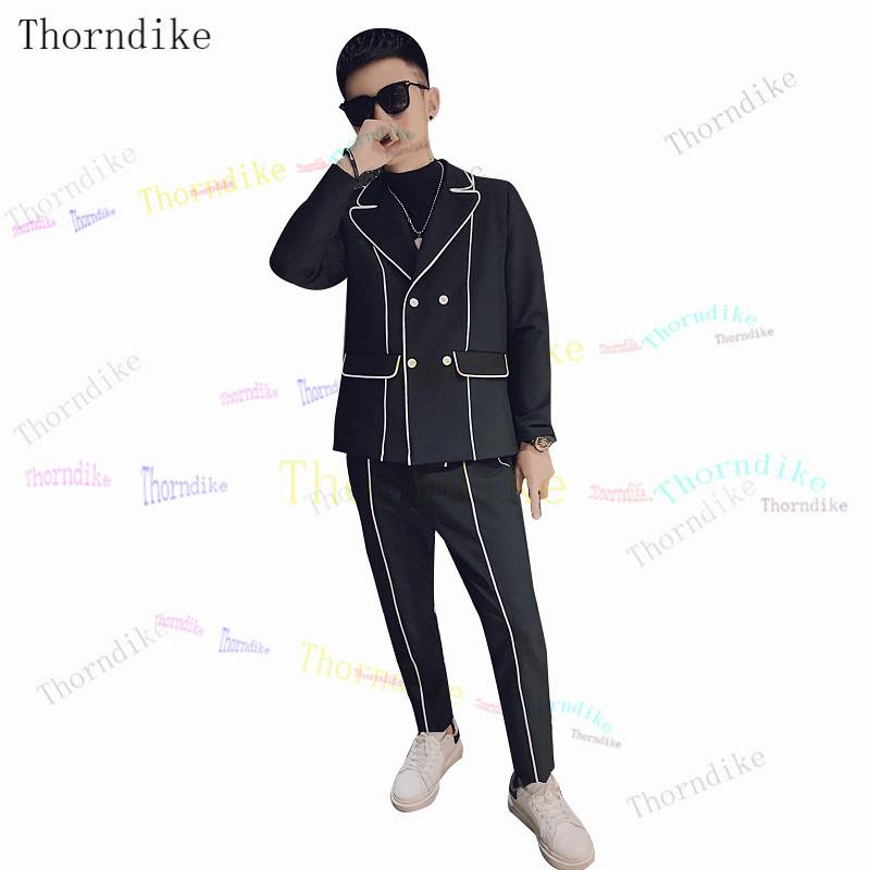 

Thorndike Handsome Groomsmen Peaked Lapel Groom Tuxedos Mens Wedding Dress Man Jacket Blazer Prom Dinner (Jacket+Pants, 10