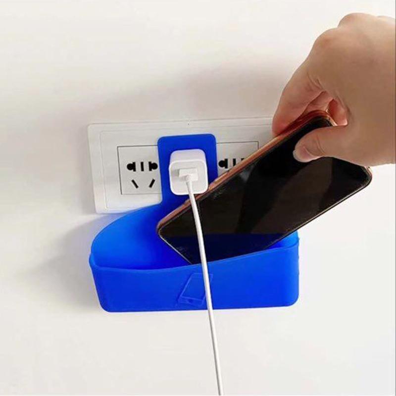 

Charging Hanging Bag shelf organizer Creative Mobile Phone Charging Hanging Bag Sundries Storage Container organizer, Orange