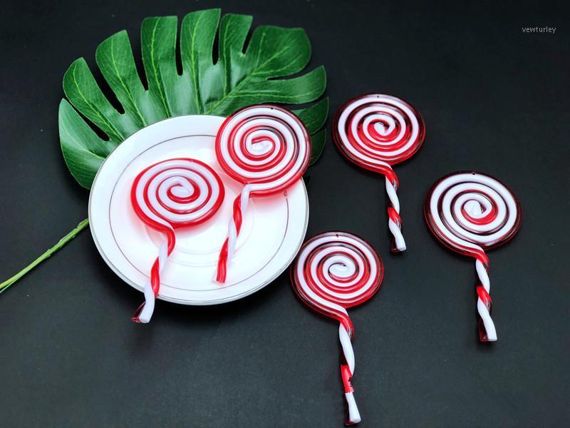 

Christmas decoration plastic lollipops candy pendants Christmas crutches red white lollipops candy Family decoration1