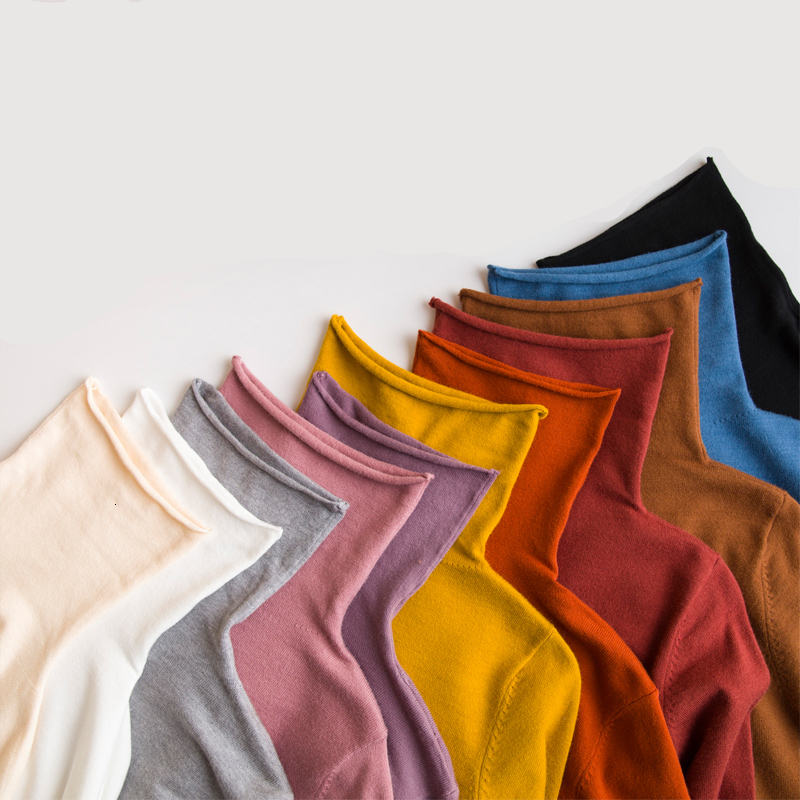 

2021 New Women' Turtleneck Pullover Cashmere Autumn Winter Sweter Clothes Truien Dames Pull Femme Sweater Women Jumper 6atx, Beige