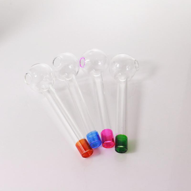 

Handcraft Pyrex Glass Oil Burner Pipe Colorful and Thick Mini Smoking Hand Pipes for Dab oil rig Bong