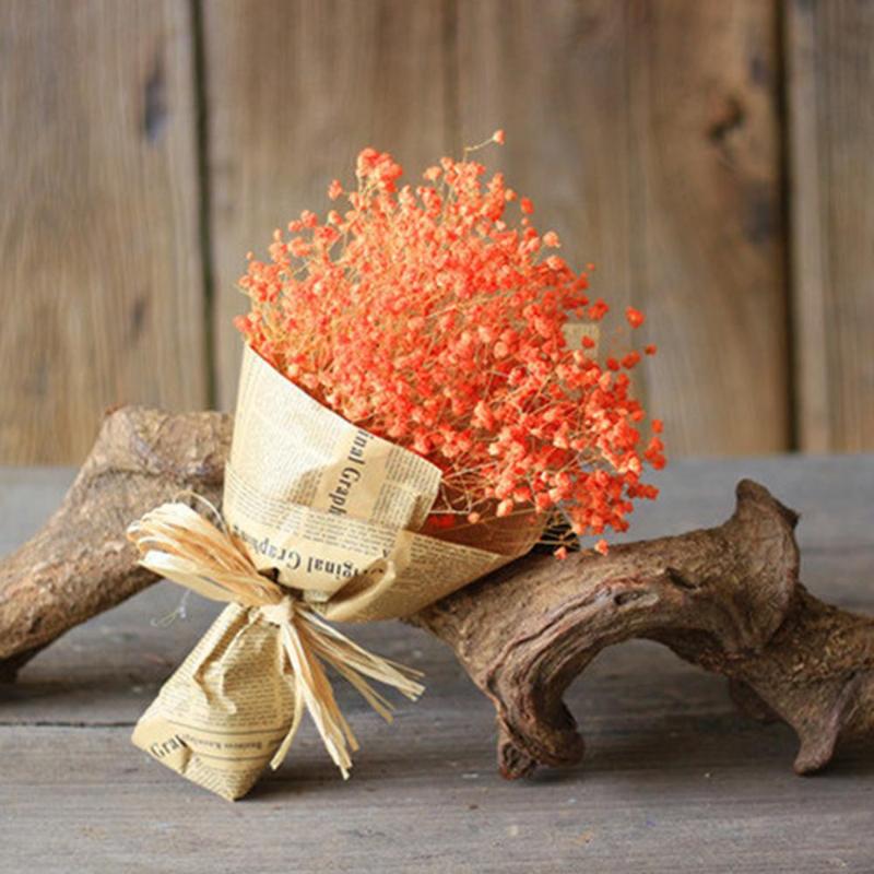 

Dried Flowers Home Decor Full Stars Artificial Baby's Breath Sky Star Flower Wedding Decoration home garden Christmas decor #2F, Beige