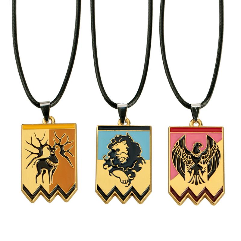 

2020 Hot Anime Fire Emblem Chain Women Necklaces Jewelry Lovers Trendy Animal Girls Collares Collier Lion