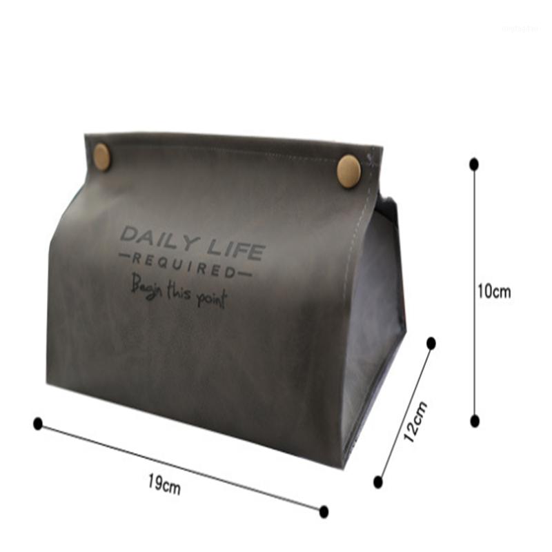

Beautiful work elements Nordic ins wind retro simple PU leather tissue box home living room wind bedroom tissue pumping1