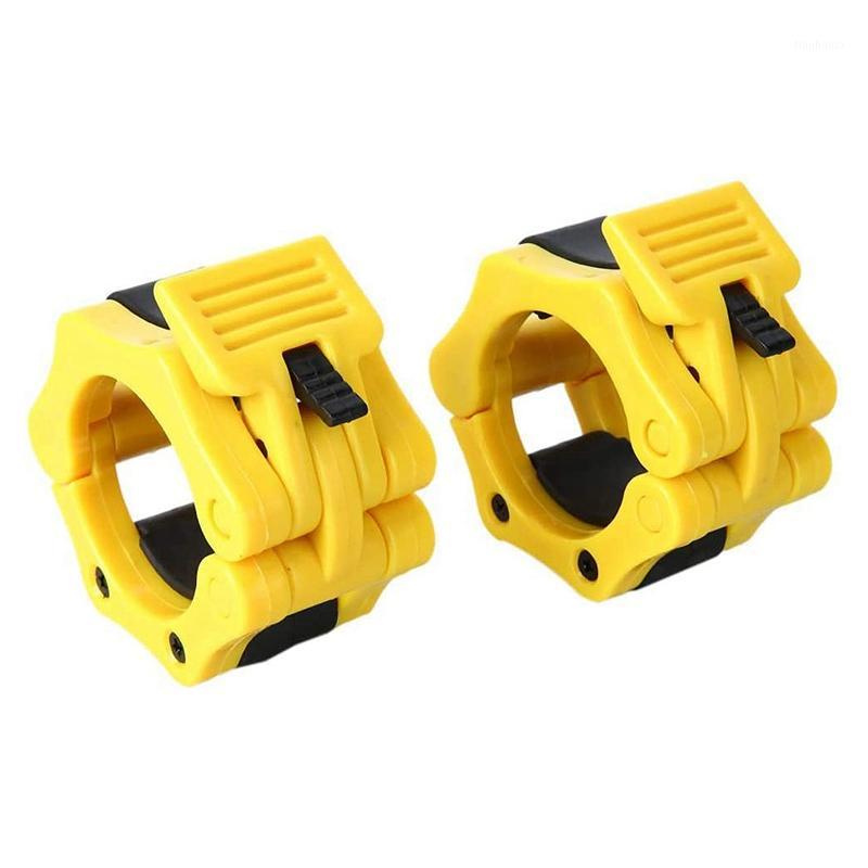 

Barbell Clamps ABS Locking Collars Clamp Olympic Standard Dumbbell Clips Weightlifting Tool for 1 Inch Barbells,Yellow1, Yellow