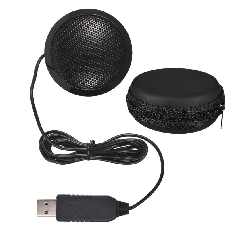 

Desktop Omni-directional Microphone with USB Port Microphone for Computer Portable High Sensitivity Mic for Conference Distance