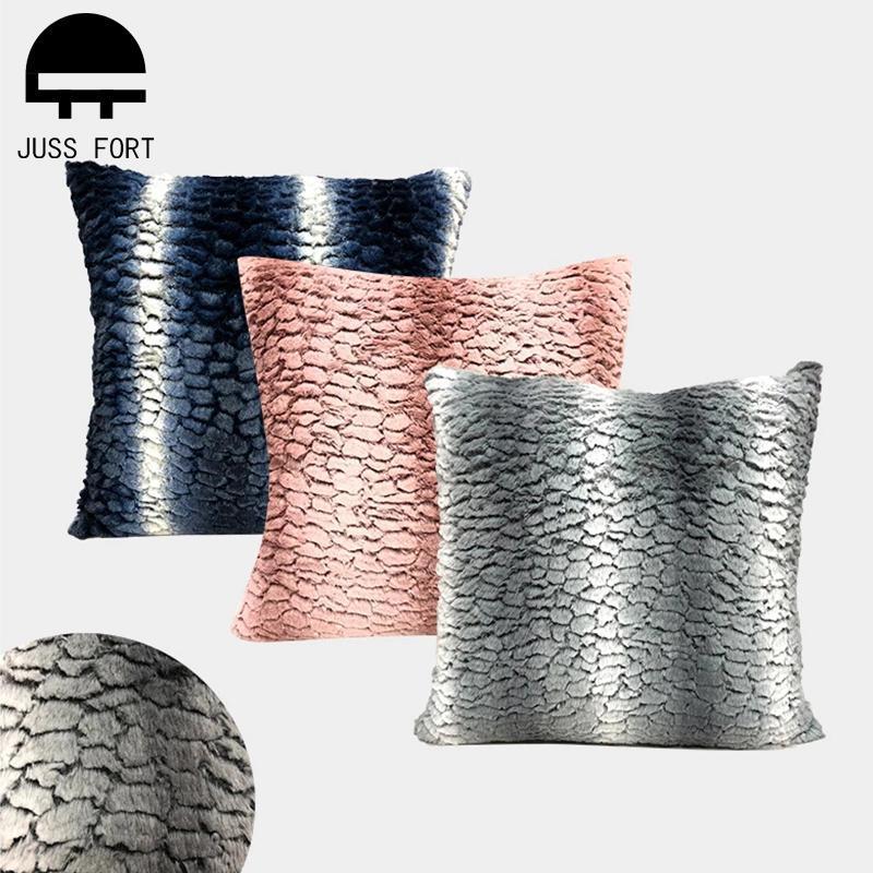 

Plush Cushion Cover Stone Veins Pattern Decorative Throw Pillowcase for Living room Sofa Couch Bedroom Decor 50x50cm Pillow Case1, 03