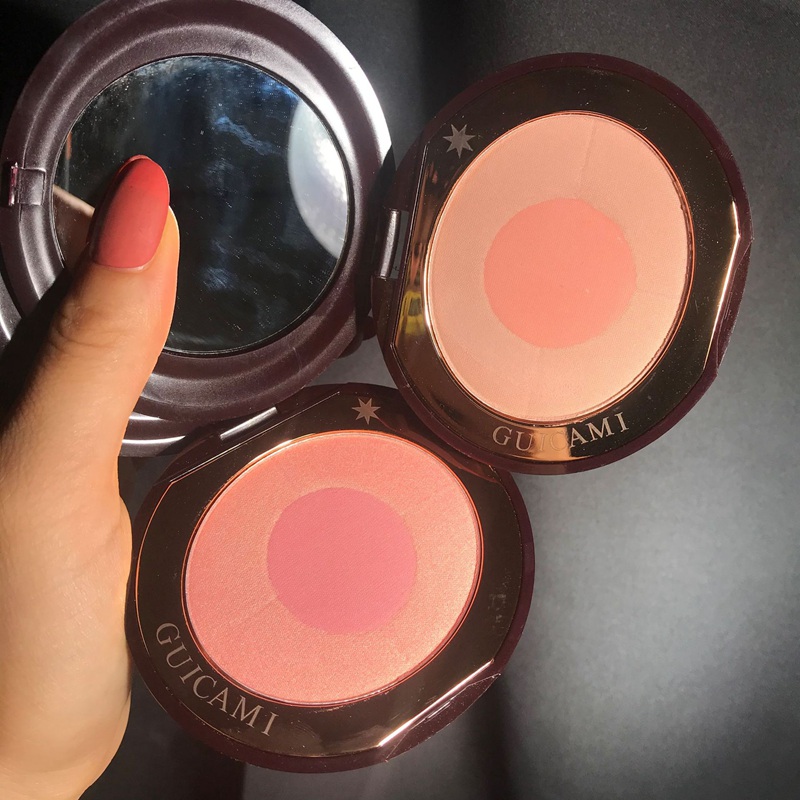 

Natural Long Lasting Matte Blush Palette Moisturizing Non-blooming Peach Rouge No Fade Fashion Face Makeup Cosmetic 0332, As picture show