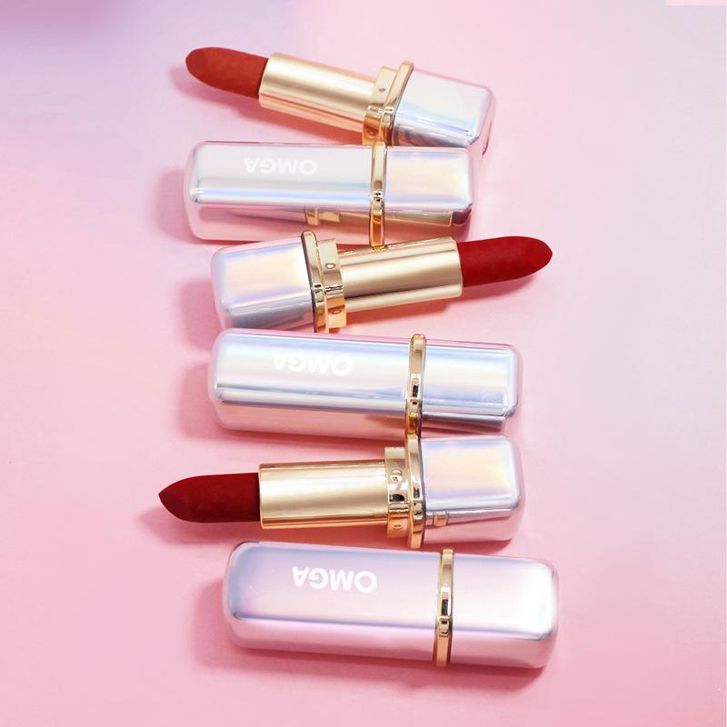 

omga Colorful Charm Gradient Lipstick Varved Spiral Decorative Pattern Good-looking GIRL'S Red Students New Products G8001, 803 cut male color