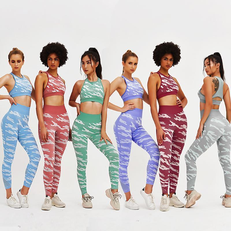 

Camo Sexy Women Energy Seamless Sport Leggings High Waist Compression Pants Workout Fitness Tummy Control Leggings1, Black