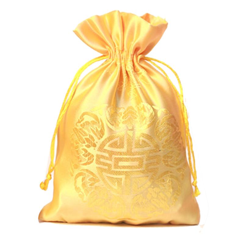 

Chinese Traditional Drawstring Pouches Storage Jewelry Presents Bag Wedding Gift Jewelry Candy Pouch Bags Gift Bag Wholesale