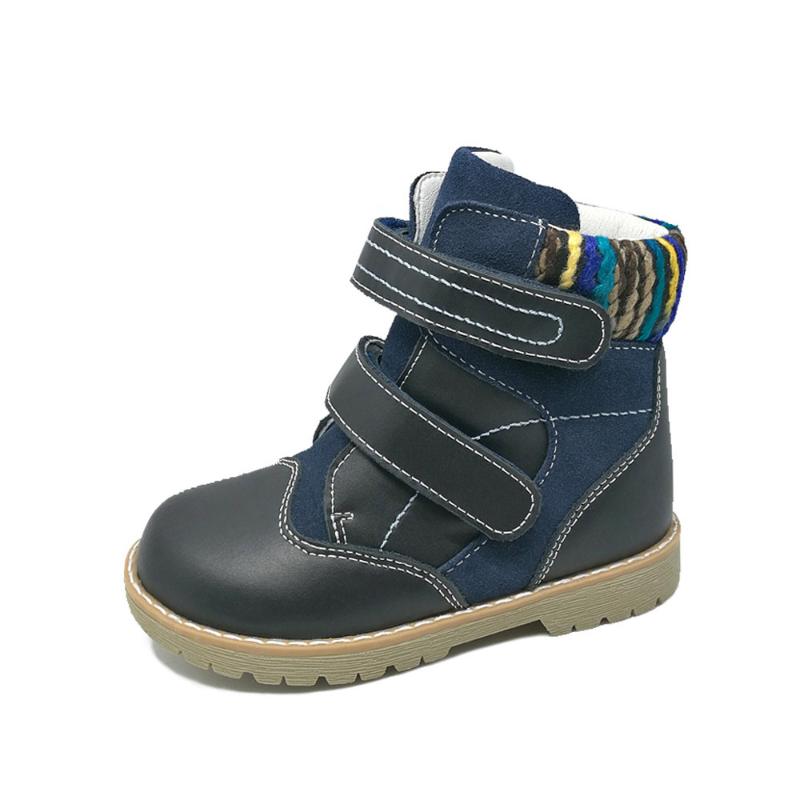 

Baby Girls Boys Spring Winter Synthetic Fur Ankle Boots Shoes Orthopedic Waterproof Shoes Sneaker Schoolwear, Dark blue