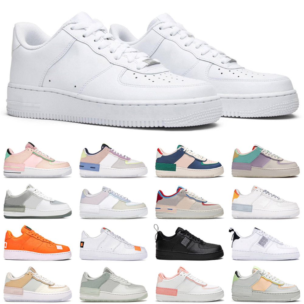 

high quality af1 shoes air force one airforce 1 men women casual shoe white black nikes sneakers panda unc womens mens pastel spruce aura 1s nik trainers, # 23
