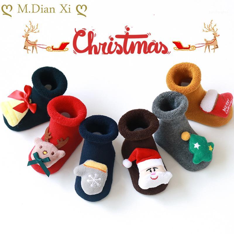 

Baby Socks Winter Thicken Cartoon Comfort Cotton Newborn Socks Kids Boys Newborn Infant Baby Girls Christmas1, Dark gray christmas