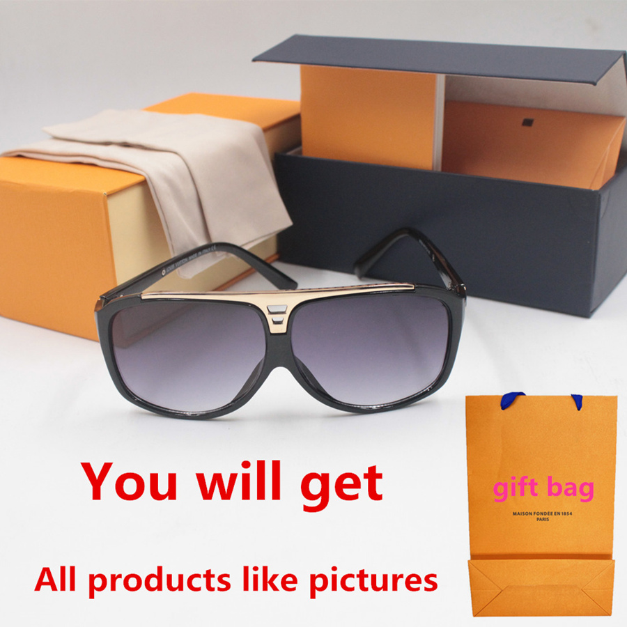 

Free ship fashion evidence sunglasses retro vintage men designer shiny gold frame laser logo women top quality with package z105