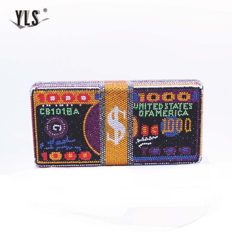 

Funny Money Bag Women Crystal Diamond Clutch Evening Bags Ladies Cocktail Party Purses Handbags 2020 Wedding Luxury Bag1, Multicolor