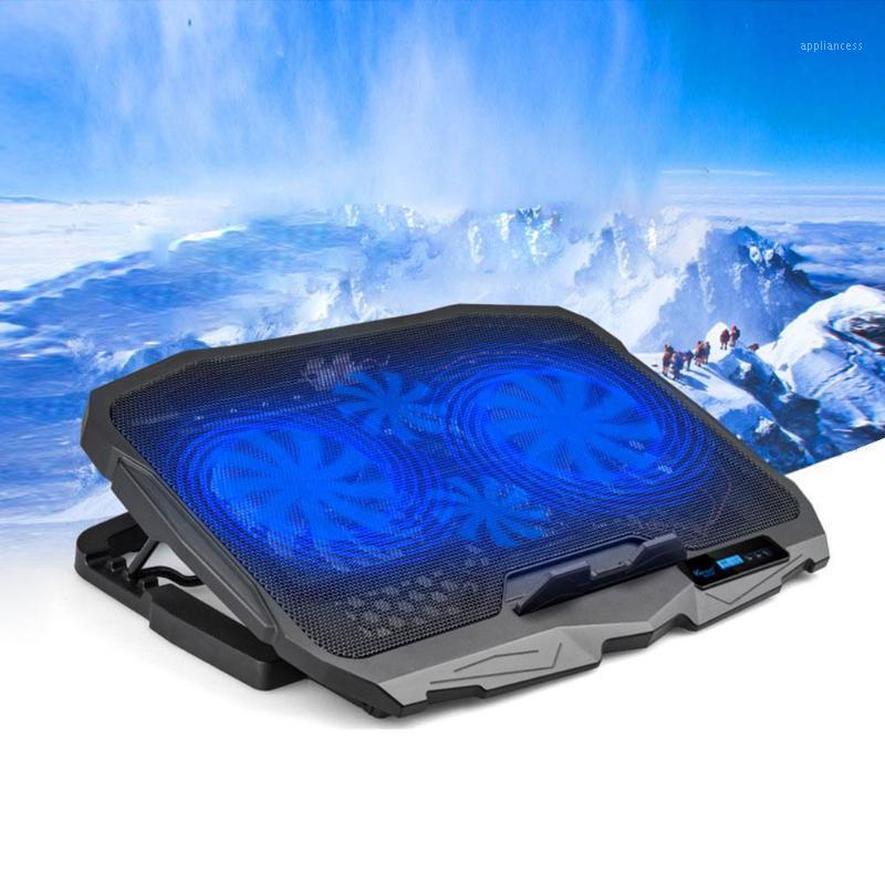 

2-USB Ports Cooling Fan Laptop Cooler Pad Notebook Stand Holder for 14/15.6inch Laptop Cooling Pads1