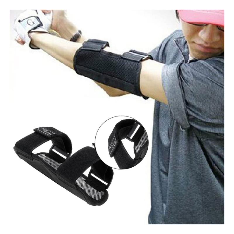 

Golf Swing Trainer Elbow Brace Corrector Golfer for New Straight Nylon Black 1pc GOG Gift Ads Practice Brace Gesture Alignment
