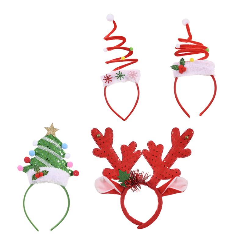 

4Pcs Hair Hoops Creative Adorable Lightweight Festive Headwear Hair Hoop for Party