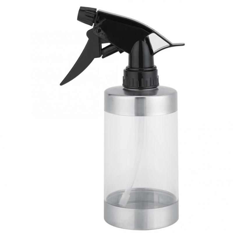 

Garden Water Spray Bottle Trigger Sprinkle Plant Watering Can Pot Stainless Steel and Acrylic Misting Watering Pot, Transparent