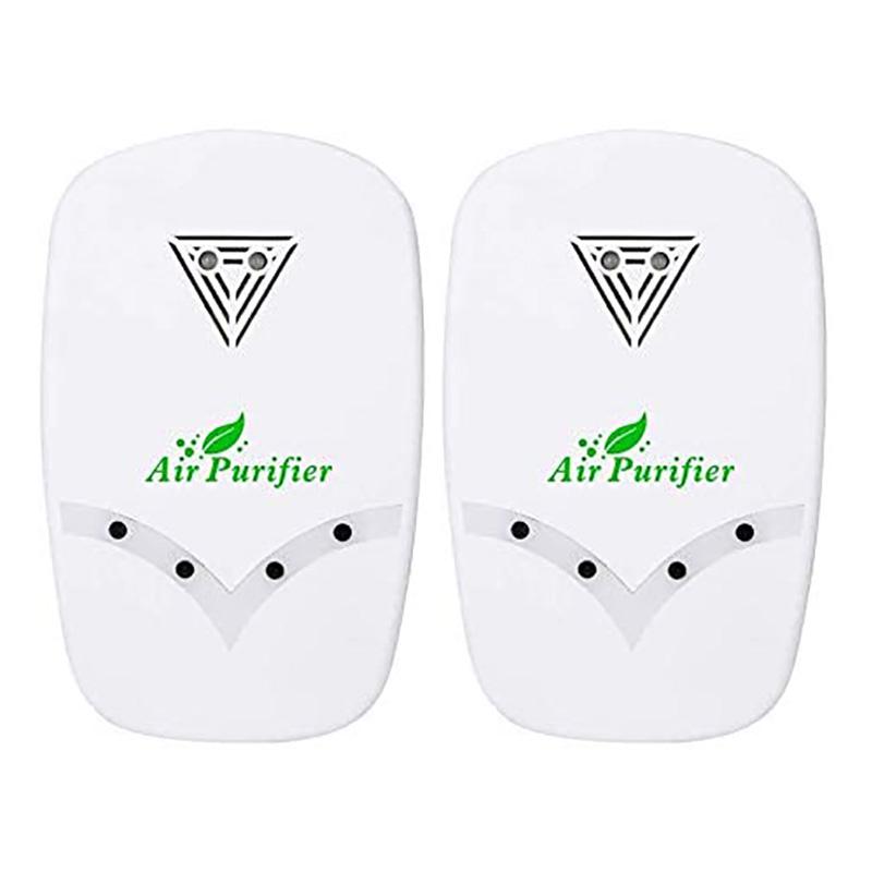 

2 Pack Air Purifier Mini Air Cleaner Ionizers for Odor Allergies Eliminator for Pets Cooking and Smoke Dust US Plug