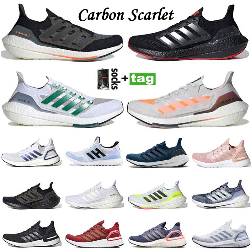 

2022 Top Quality Ultraboost UB Mens Running Shoes Ultra Boosts 5.0 6.0 Carbon Scarlet Black Blue Oxide Sub Green Triple White Ash Peach Men Sport Women Sneakers Trainers, 34