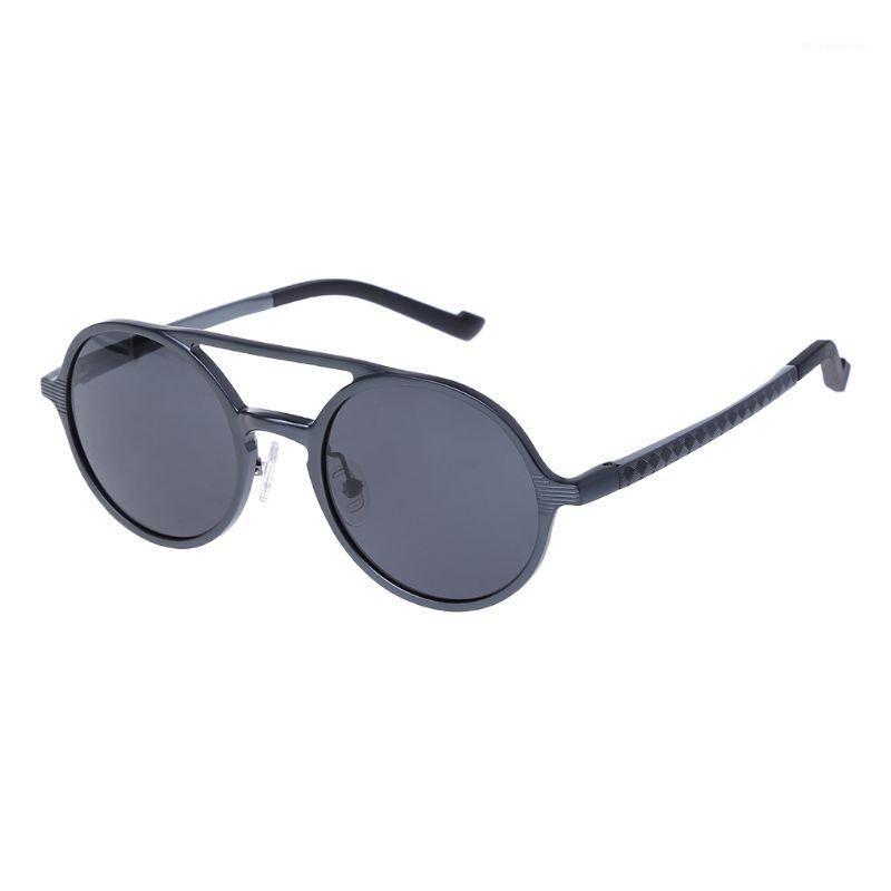 

Aluminium Magnesium Polarized Sunglasses Retro Round Frame Men Women Driving Sun Glasses Outdoor Eyewear 85WB1