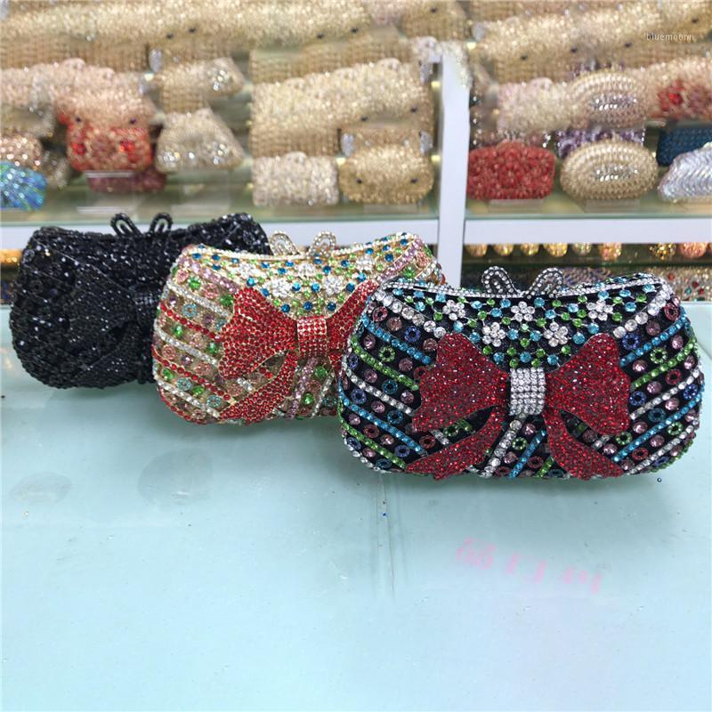 

New Women Evening Partys Diamonds Luxury Clutch Wedding Dress Bridal Diamond Chains Shoulder Handbags Ladies Party Small Purse1, As pictures 4