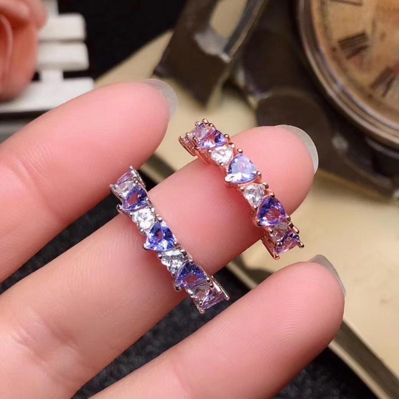 

The best gift for Anniversary Tanzanite Ring Wedding Engagement Rings for Women 925 sterling silver Ring