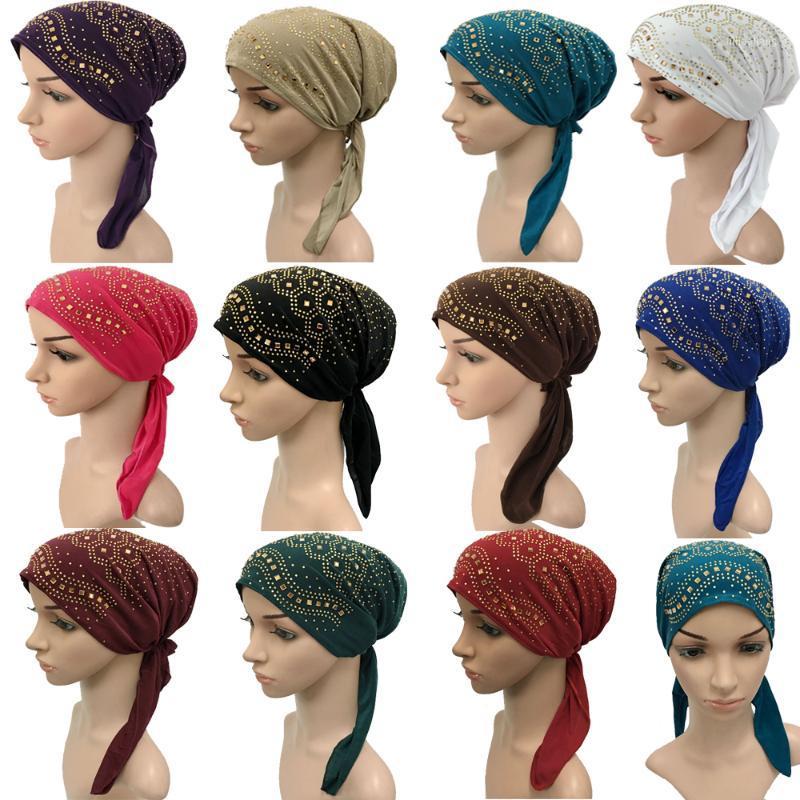 

Muslim Inner Hijab Cap Women's Headwear Underscarf Islamic Head Wrap Hat Bonnet1