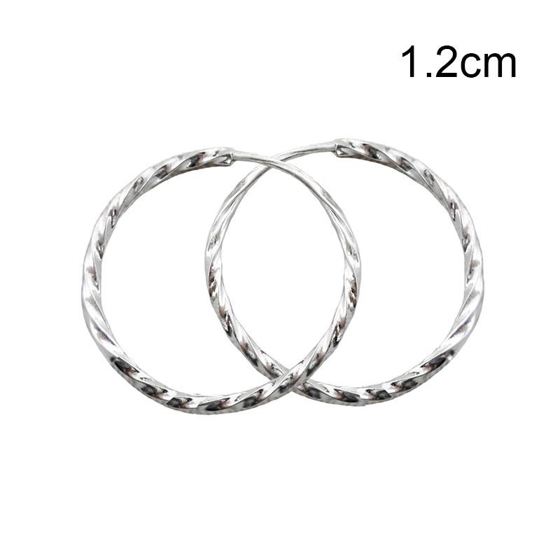 

Hoop Earrings White Rounded Hoop Earrings For Women Girls Gift Box Packaging LL@17