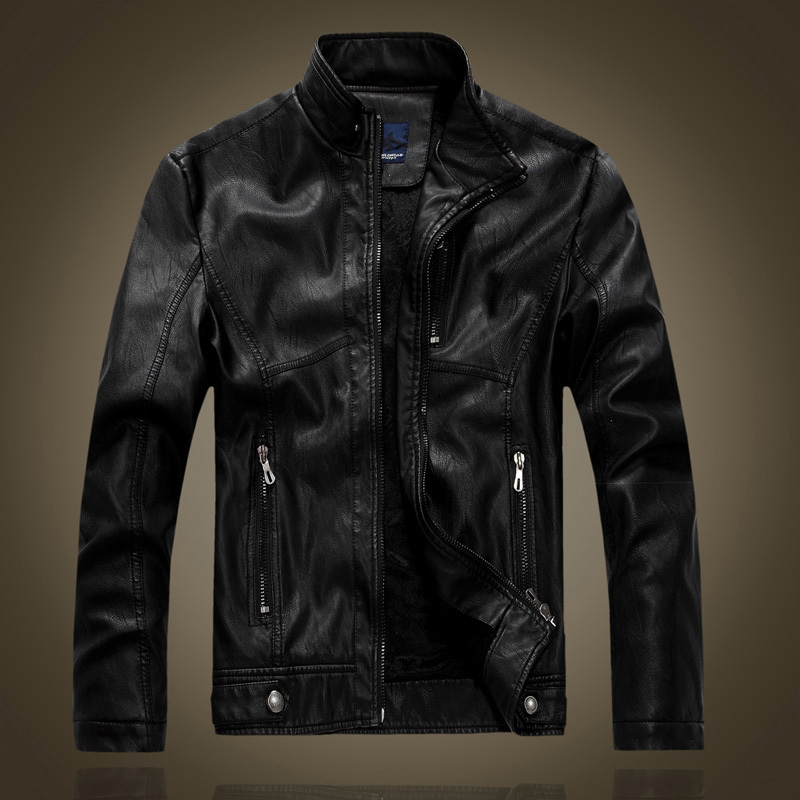 

2021 New Faux Tag Jackets of Winter Men Fresh Outerwear Leather Jacket Quality 324 BCO7, Black
