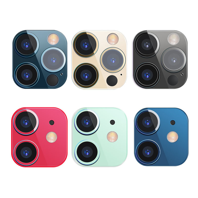 

Metal Back Camera Lens Screen Protector for IPhone 12 Mini Pro Max Aluminum Alloy Ring Film for Iphone 12 Camera Lens Case Cover