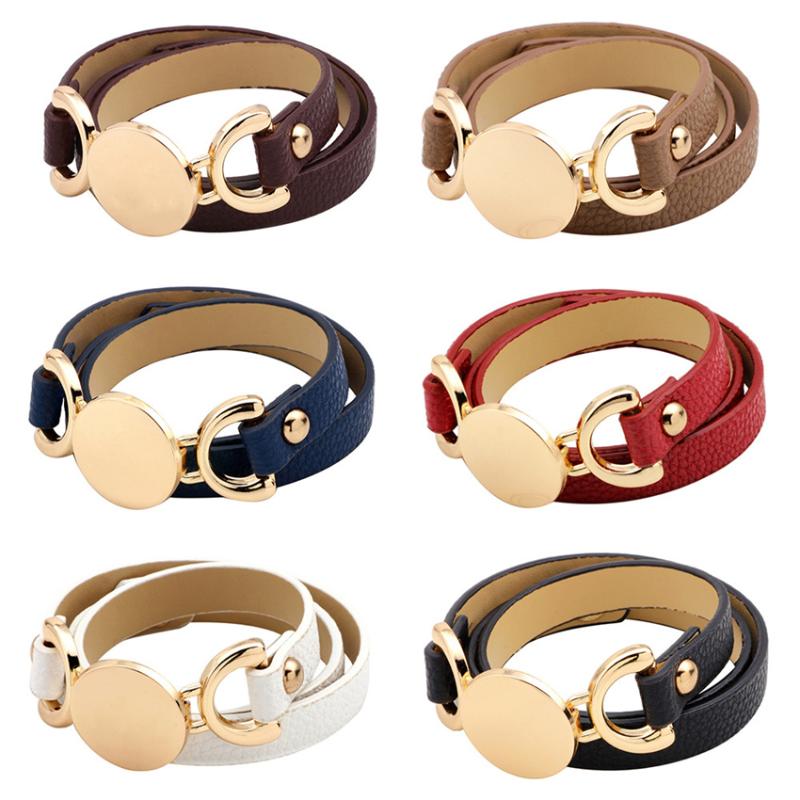 

Charm Bracelets For Girls Men Fashion Simple Leather Multicolor Wristband Women's Bracelet Straps Couple Jewelry 2022