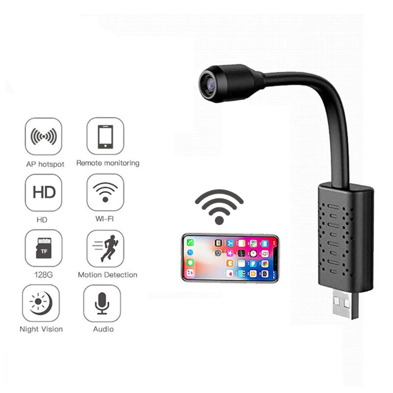 

HD Endoscopes Surveillance Camera With WiFi USB Mini Camera IP HD P2P CCTV Cloud Storage Smart AI Human Detection