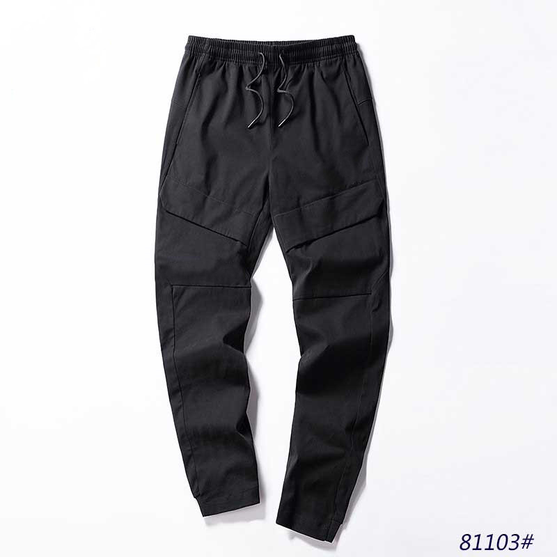 

2020 New Stylish Mens Pants Autumn Style Fashion Mens Casual Solid Pocket Pants Fashion High Quality Casual Sport Long Trousers Joggers., Black